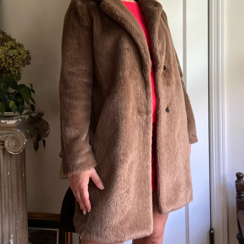 Faux fur coat